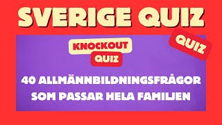 Sverige Quiz  Hur Många Rätt Får Du 🧠❓ [upl. by Regdor]