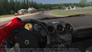 Ferrari F430 Scuderia Sound Mod  Assetto Corsa VR [upl. by Japheth]