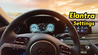 2023 Elantra Settings Explained Screen Layout and Buttons Walk Through [upl. by Calvina]