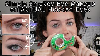 Easy Smokey Eye Makeup Tutorial for Hooded Eyes [upl. by Letnohs]