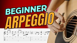 Learn this beginner fingerstyle arpeggio tab New arpeggios daily [upl. by Alexei]