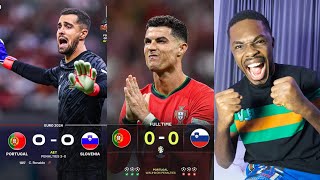 Portugal 00 Slovenia 30 on Penalties Ronaldo missed penalty amp Diogo costa 3 penalty saved  KDC [upl. by Eremehc173]