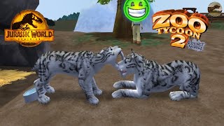 White Saber Toothed Cat Zoo Tycoon 2 Extinct Animals Gameplay [upl. by Sevart844]