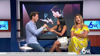 Mentalist Lior Suchard Visits 6 in the Mix  NBC 6 [upl. by Judd]