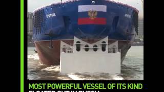 Russia floats out Nuclear powered Arktika icebreaker set to be world’s largest icebreaker [upl. by Gillead]