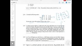 Gate Data Science And AI  Linear Algebra Previous Year Questions Practice gatedasi [upl. by Jarita788]