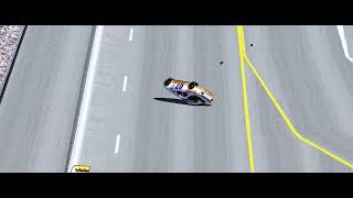 NR2003 1997 George Crenshaw Goodys Dash flip  Daytona Reenactment [upl. by Clement]