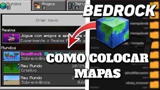 🌏COMO COLOCAR MAPAS NO MINECRAFT BEDROCK PC SEM ERRO  MINECRAFT MCPE E BEDROCK [upl. by Sherilyn]