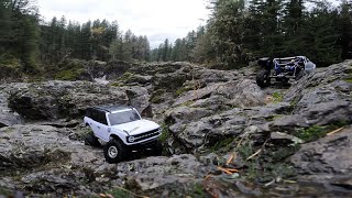 Trx4m bronco amp lcg trx4 yota Lucia Falls rock rolling 🤙😎￼ [upl. by Aikel]