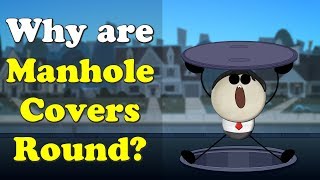 Why are Manhole Covers Round  more videos  aumsum kids science education children [upl. by Akinahs]