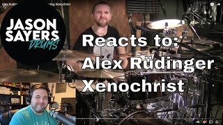 Drummer reacts to  Alex Rudinger of The Faceless playing Xenochrist [upl. by Annahsar]