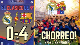 🎙️ REAL MADRID 04 BARÇA  UN CLÁSICO PARA LA HISTORIA 🎉 CHORREO EN EL BERNABÉU🎉 VAMOOOOOS🎉 [upl. by Liris]