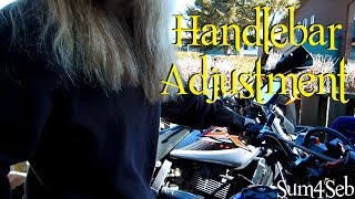 How to Adjust Handlebars ¦ Sum4Seb Motorcycle Video [upl. by Eleumas]