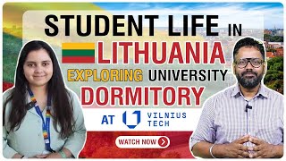 Student Life in Lithuania Exploring University Dormitories at VILNIUS TECH  IE Vlog21 [upl. by Ebocaj898]