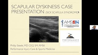 Scapular Dyskinesis with Dr Phillip Steele  AMSSM Sports Ultrasound Case Presentation [upl. by Konyn759]