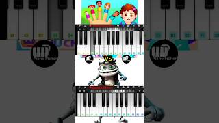 The Finger Family Song Vs Crazy Frog Axel F Song  Easy Piano Tutorial shorts [upl. by Yesllek411]