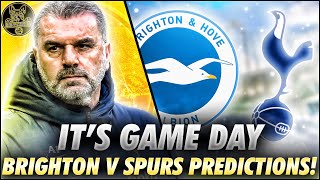 ITS GAME DAY  BRIGHTON V SPURS FINAL PREDICTIONS SHOW  FootballHeritageTV [upl. by Maurilla]