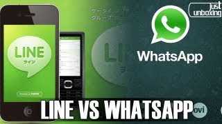 Line VS Whatsapp  Comparativa  Just Unboxing [upl. by Ahtabbat]