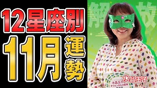 【水晶玉子】11月の12星座別占い！全体運恋愛運一言メッセージ【星占い】水晶玉子 [upl. by Seiden]