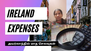 Cost of Living in Ireland in Tamil Monthly Expenses  Calculate your Income Tax  AmuthaBala Vlogs [upl. by Dygert971]