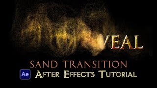 Text to Sand Transition  After Effects Tutorial No Plugins [upl. by Syverson]