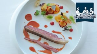 2 Michelin star chef Mauro Colagreco cooks duck with compote of plum [upl. by Leventis]