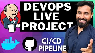 Deploying DevOps Live Project using Jenkins CICD Pipeline with GitHub integration 🔥 Hindi [upl. by Ahsert]