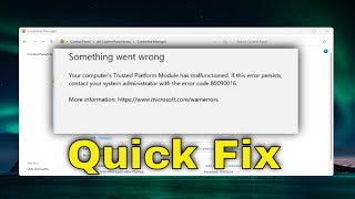 FIX Teams Error 80090016 quotTrusted Platform Module Has Malfunctionedquot [upl. by Dutch]