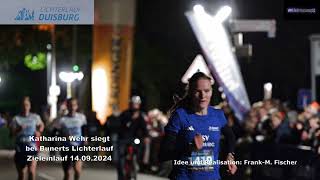 Katharina Wehr siegt bei Bunerts Lichterlauf Zieleinlauf 14092024 [upl. by Olav]