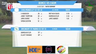 Bredbury St Marks CC 1st XI v Cholmondeley CC 1st XI [upl. by Rex]