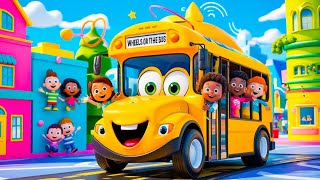 Wheels On The Bus Go Round And Round  Nursery Rhymes  KidssVentures [upl. by Laband]