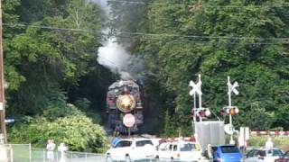 Steam Locomotive RampN 425  Duryea to JimThorpe 09 Trip [upl. by Ymmot]