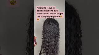 See how the curls starts to pop on the parts of the hair I applied the productsDon’t use only water [upl. by Airtap78]