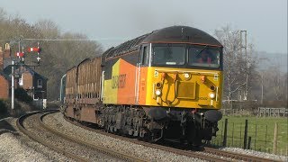 Screaming Beast 56302 on Baglan Bay Logs 6V54 Chirk Kronospan  Baglan Bay 14032014 [upl. by Faria]