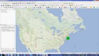 Qgis  Import route kml file created by Google Earth [upl. by Auqinet]