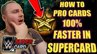 HOW TO PRO CARDS 100 FASTER WITHIN WWE Supercard Season 4 Supercard Tips and Tricks Noology [upl. by Trace645]