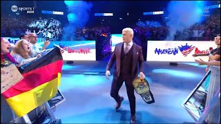 Cody Rhodes ELECTRIC Entrance WWE Smackdown Berlin Germany [upl. by Ocire340]