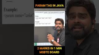 Param Tag In java  V2V Class  In Hindi [upl. by Ainirtac449]