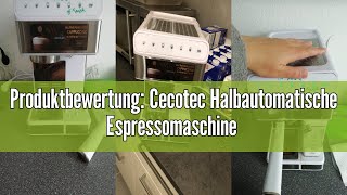 Produktbewertung Cecotec Halbautomatische Espressomaschine Power Instantccino 20 Touch Serie Nera [upl. by Eendys562]