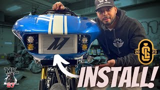 LS Fabworks Road Glide Oil Cooler Kit install [upl. by Carma]