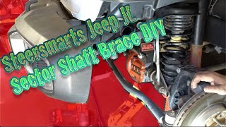 Jeep JLU SteerSmarts Sector Shaft Brace DIY [upl. by Nolasba]