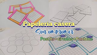 Papelería Casera 🌼 SIN IMPRIMIR ✨  Haz tu propia papelería [upl. by Orlina501]