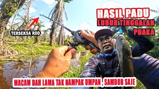 Mancing Ikan Haruan  Silap Gaya Patah LAgi ROD macam ni  lubuk Haruan Monster [upl. by Marinelli]