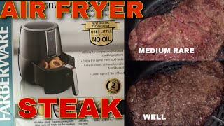 Cooking a steak in a Farberware air fryer [upl. by Milano]