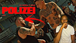 AMERICAN REACTS TO GERMAN RAP  kc rebell x gzuz  polizei prod by clay prodycem [upl. by Flin46]