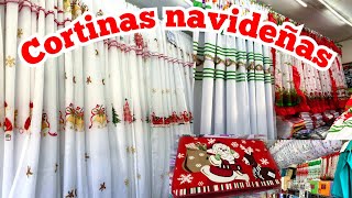 Llegaron las CORTINAS NAVIDEÑAS 🎄 🤯SUPER BARATO 🤯 quotTapetes Toallas cobijas Sábanas y quot [upl. by Notniuqal]