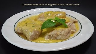 Chicken Breast with TarragonMustard Cream Sauce  Dietplan101com [upl. by Milewski148]