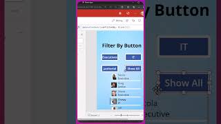 Power Apps Filter a Gallery By Button powerapps canvasapps microsoftpowerapps [upl. by Gnud832]