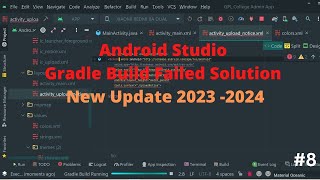 Android Studio Gradle Build Failed Solution New Update 2024 2025 8 [upl. by Ceporah]