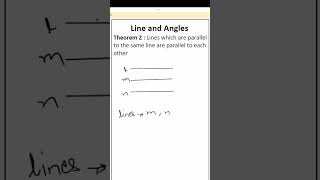 Line and Angle Theorem  2  LINES AND ANGLES  CLASS 9 exam basicmath education mathematics [upl. by Colleen]